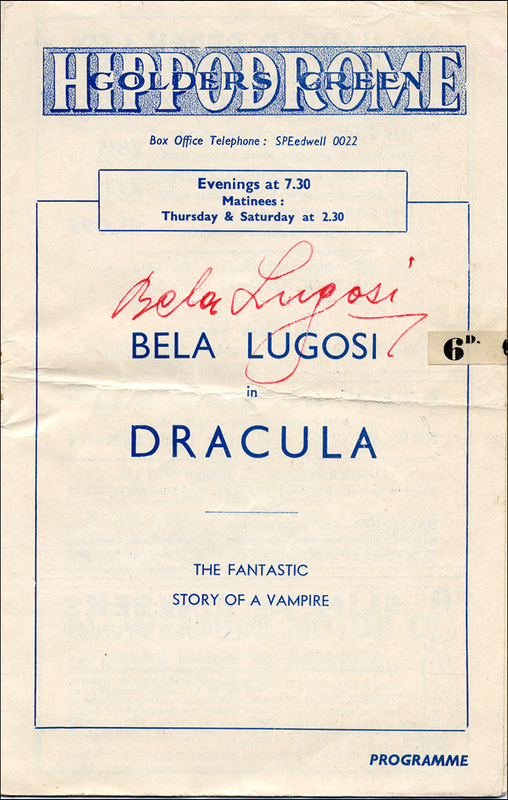 Lot 1639 Béla Lugosi
