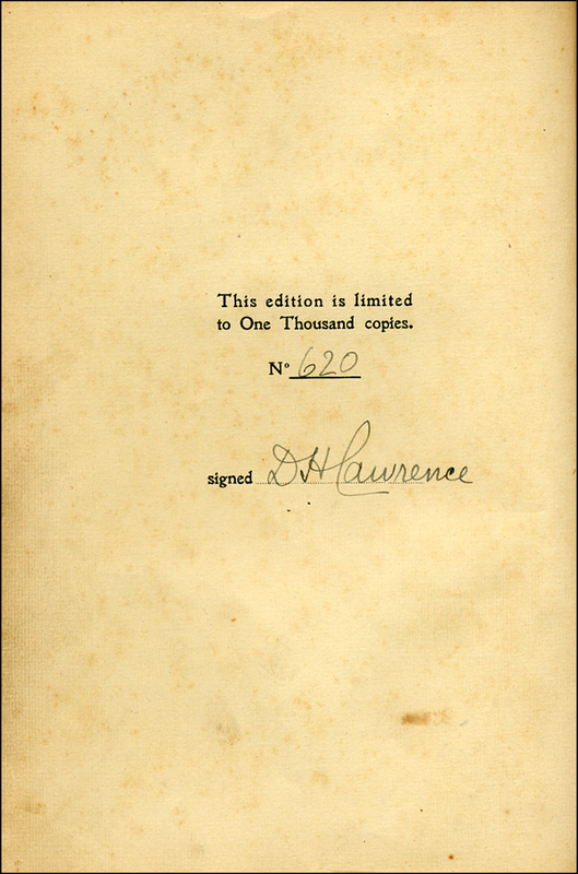 Lot 515 D. H. Lawrence