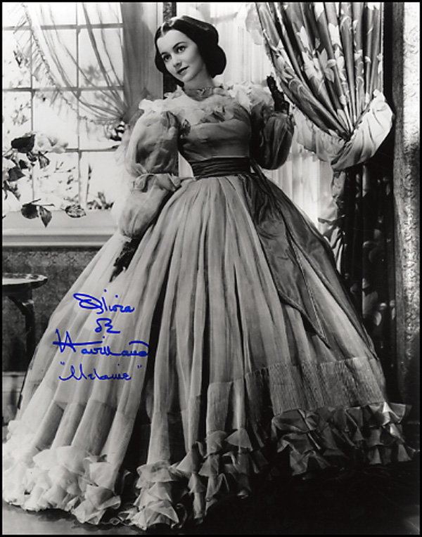 Lot 1392 Gone With the Wind: deHavilland, Olivia