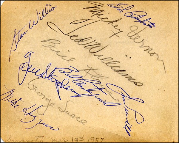 Lot 2328 Ted Williams and the Boston Red Sox