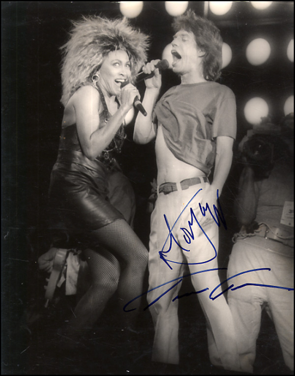 Lot 755 Mick Jagger and Tina Turner