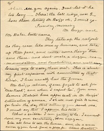 Lot #120 Clara Barton - Image 1