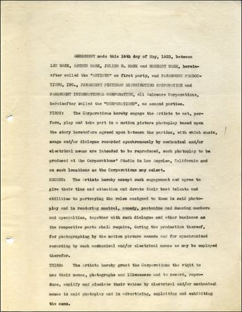 Lot #1667  Marx Brothers - Image 2