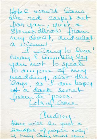 Lot #1446 Audrey Hepburn - Image 1