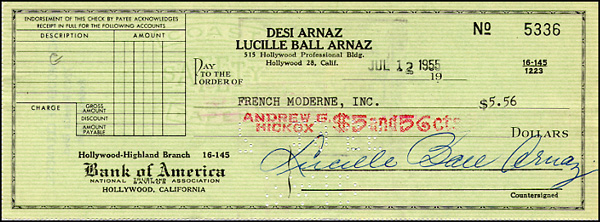 Lot 1029 Lucille Ball and Desi Arnaz