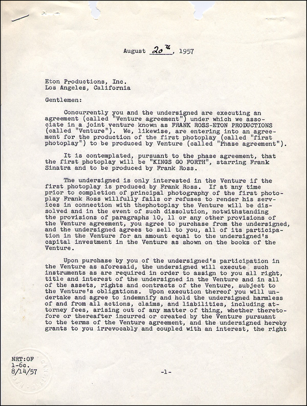 Lot 931 Frank Sinatra