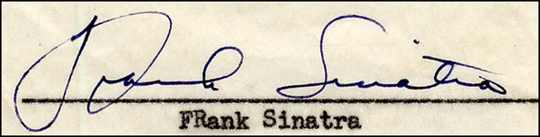 Lot 930 Frank Sinatra
