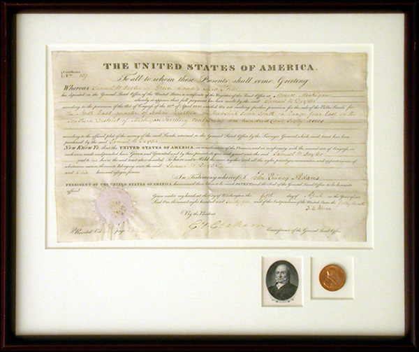 Lot 25 John Quincy Adams