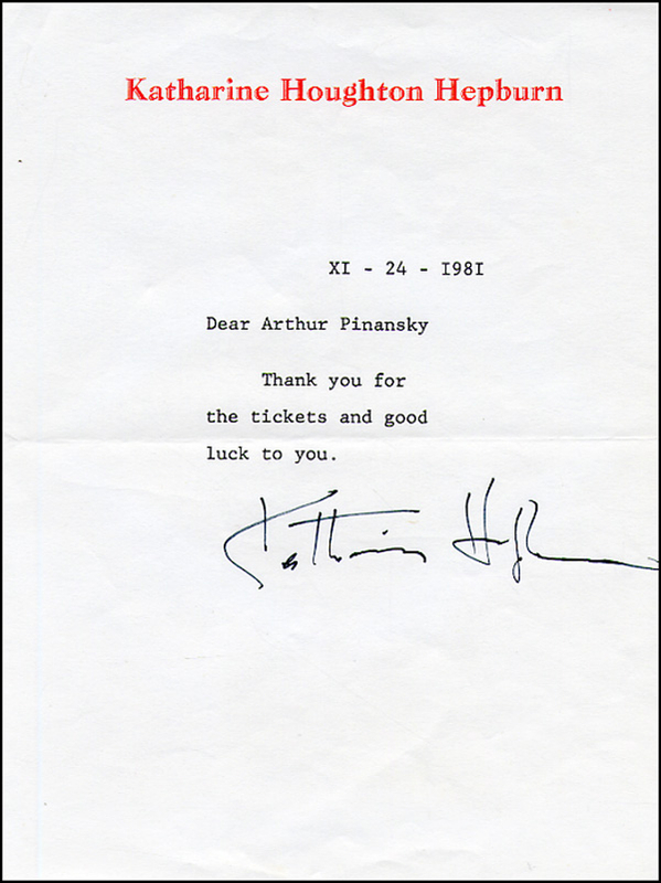 Lot 1477 Katharine Hepburn