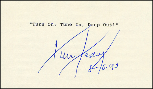 Lot 237 Timothy Leary