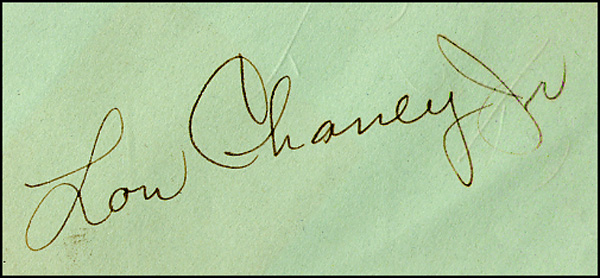 Lot 1166 Lon Chaney, Jr