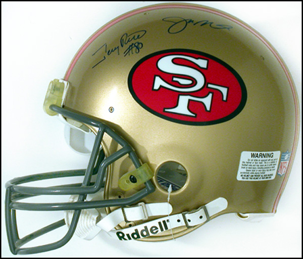 Lot 2495 Joe Montana and Jerry Rice
