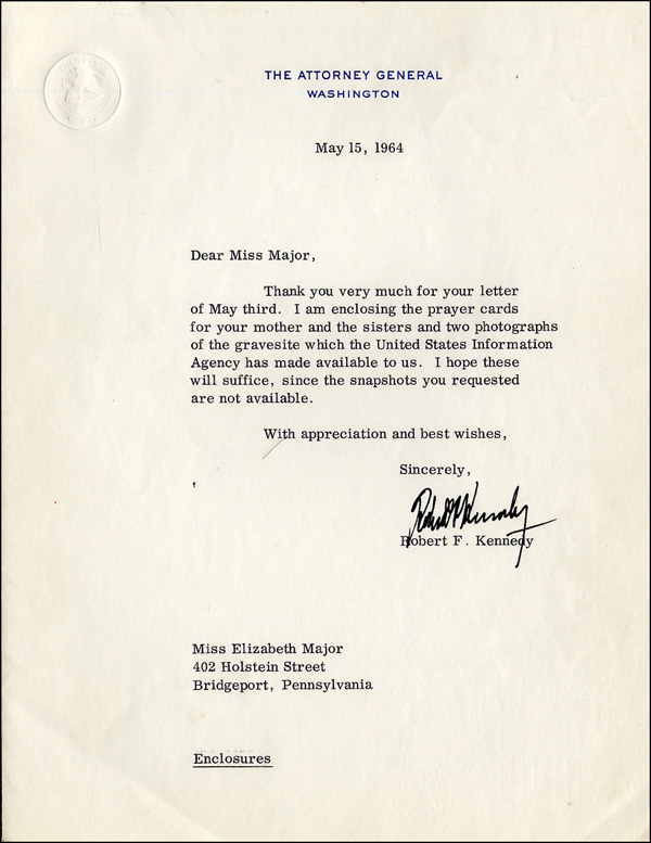 Lot 231 Robert F. Kennedy