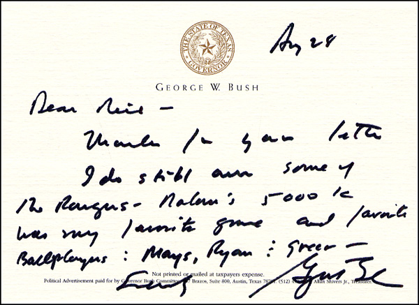 Lot 33 George W. Bush