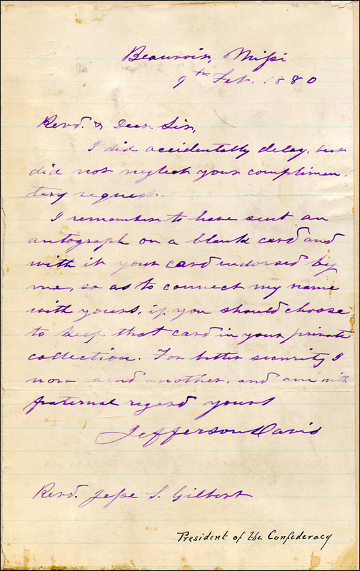 Lot 163 Jefferson Davis