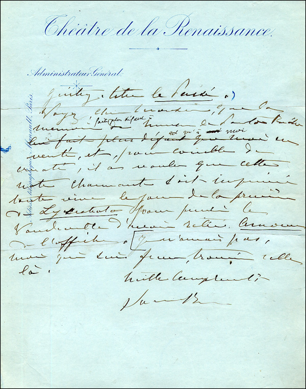 Lot 1077 Sarah Bernhardt