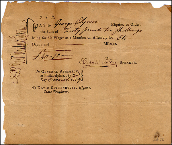 Lot 166  Declaration of Independence: Clymer, George