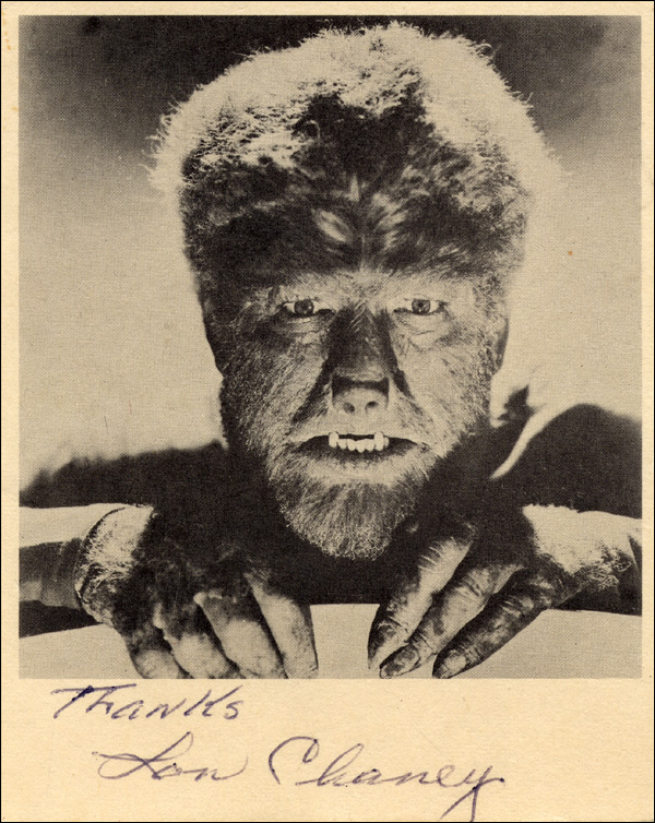 Lot 1167 Lon Chaney, Jr