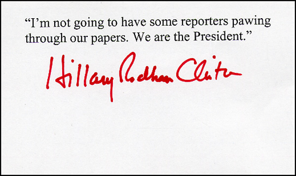 Lot 48 Hillary Clinton