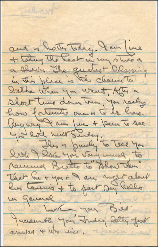 Lot 2583 Bill Tilden