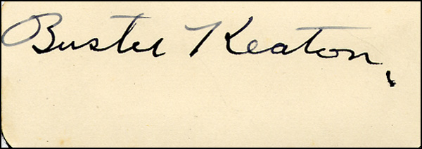 Lot 1599 Buster Keaton