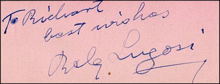 Lot #1695 Béla Lugosi - Image 1