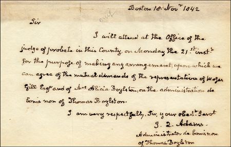 Lot #2 John Quincy Adams - Image 1