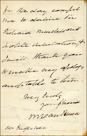 Lot #21 Martin Van Buren - Image 1