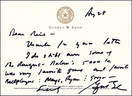 Lot #33 George W. Bush