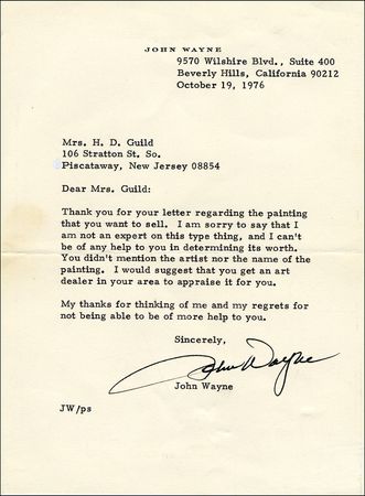 Lot #2206 John Wayne - Image 1