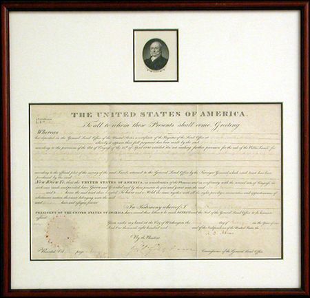 Lot #2 John Quincy Adams