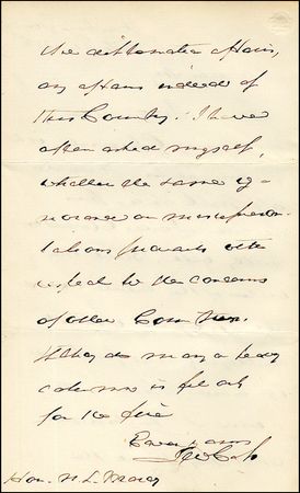 Lot #280 Lewis Cass - Image 1