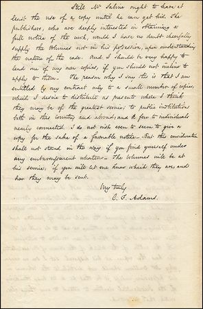 Lot #170 Charles Francis Adams - Image 1