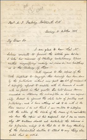 Lot #170 Charles Francis Adams - Image 2