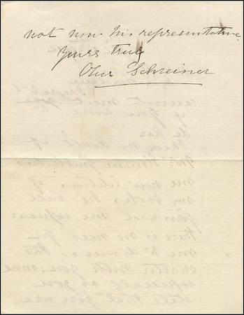 Lot #1487 Olive Schreiner - Image 1