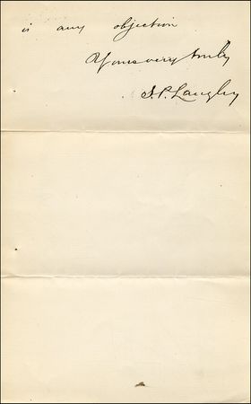 Lot #1329 Samuel P. Langley - Image 1