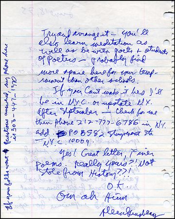 Lot #1415 Allen Ginsberg - Image 1