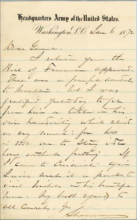 Lot #1246 William T. Sherman - Image 1