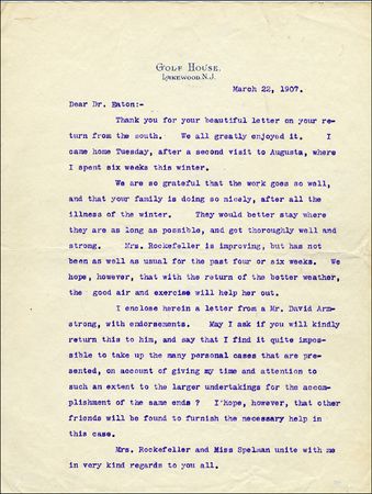 Lot #760 John D. Rockefeller - Image 2