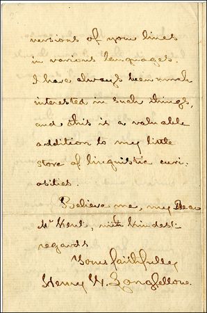 Lot #1456 Henry Wadsworth Longfellow - Image 1