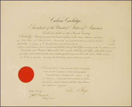Lot #33 Calvin Coolidge
