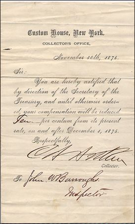 Lot #5 Chester A. Arthur