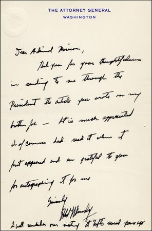 Lot #573 Robert F. Kennedy - Image 1