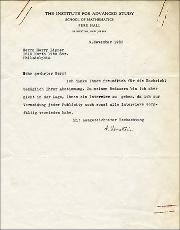 Lot #372 Albert Einstein - Image 1
