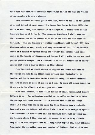 Lot #564 Helen Keller - Image 3