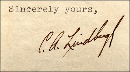 Lot #1332 Charles Lindbergh - Image 1