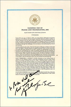 Lot #19 George W. Bush