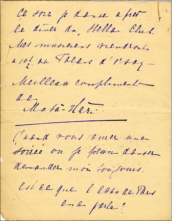 Lot #476 Mata Hari - Image 1
