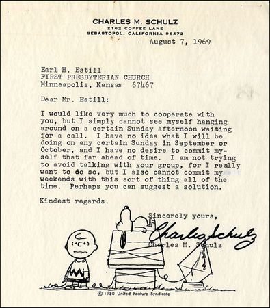 Lot #1556 Charles Schulz - Image 1