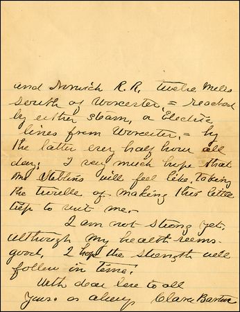 Lot #220 Clara Barton - Image 1